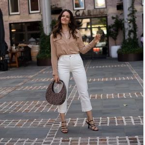 NWOT Everlane Straight Leg Crop in Bone